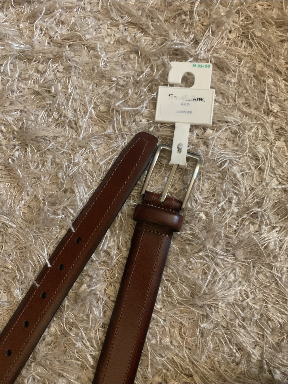 Goodfellow & Co. Men's Brown Leather Belt sz M 32-36